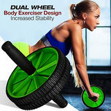 AB Wheel Total Body Exerciser Dual Wheel Design For Increased Stability | 24hours.pk