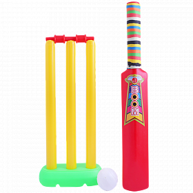 Pack of 2 My Cricket Kit Game For Kids & Plastic Triangle Fidget Hand Finger Spinner | 24HOURS.PK