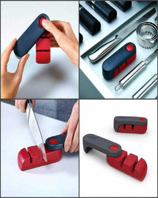 Knife Sharpener - Black & Red (0039) | 24hours.pk
