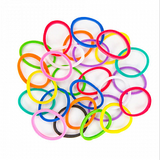 Pack Of 2, New Fashion Multicolor Mini Rubber Bands (Approximately 300) | 24hours.pk