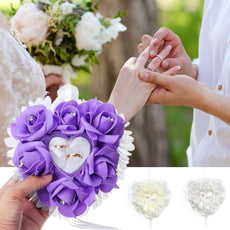 Pack of 2 Double Sided Heart Design Ring With Heart Design Box For Her Gift or Engagement Golden 0864 | 24hours.pk