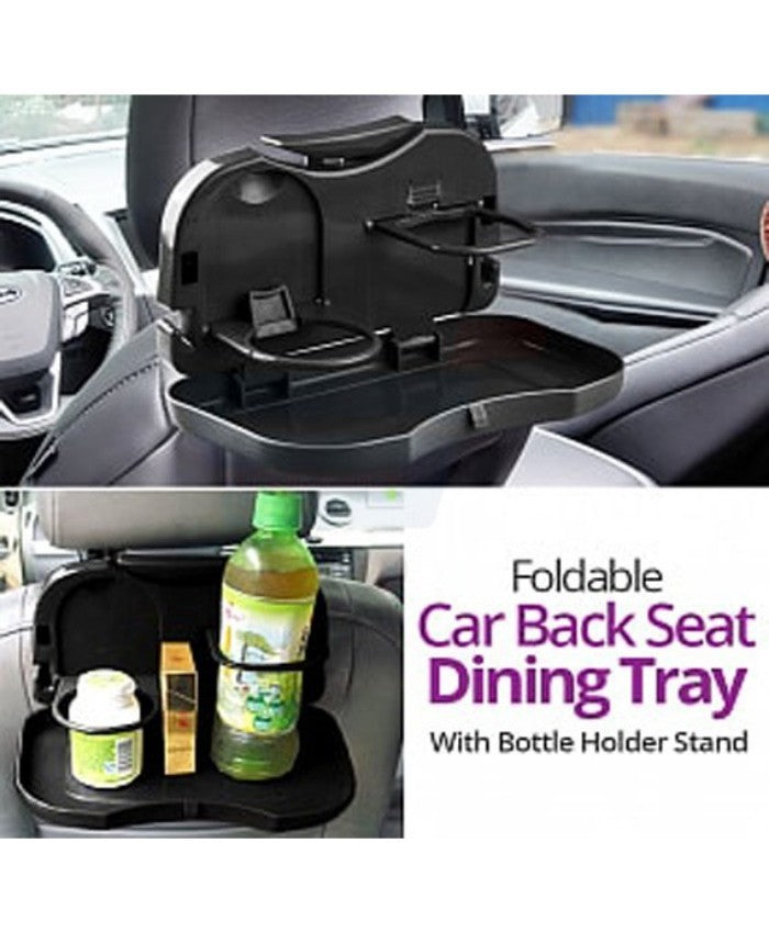 Foldable Travel Dining Tray, Rack and Bottle Holder for Car (038) | 24HOURS.PK