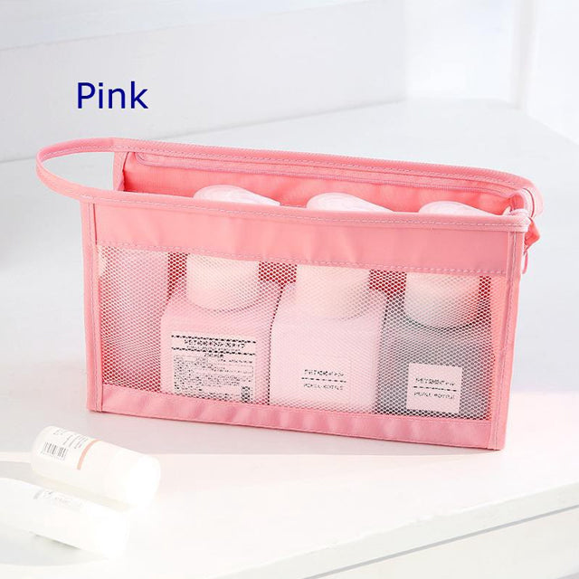 Pack of 2 Pouch Organizer Kosmetik Makeup Perlengkapan Mandi Motif Print | 24hours.pk