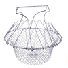Foldable Steam Rinse Strain Fry Chef Basket Magic Basket Mesh Basket | 24HOURS.PK