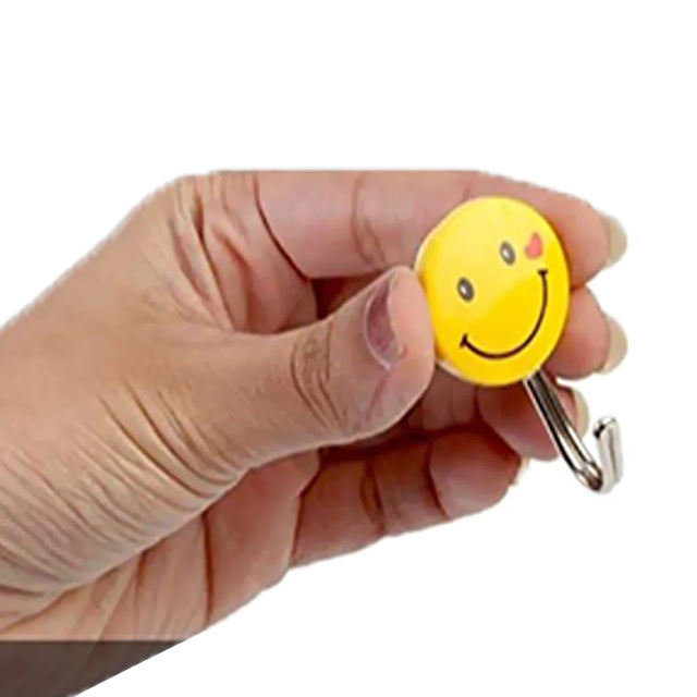 Pack of 5 Key Holder Attached on Tiles Random Emoji Style | 24HOURS.PK