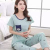 Women Carton Cute Pajama Pattern Thicker Pajamas Set Cotton Pajamas Sleepwear | 24HOURS.PK