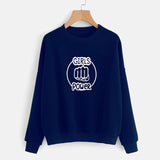 Girls Power New Winter Sweatshirt - Blue | 24HOURS.PK