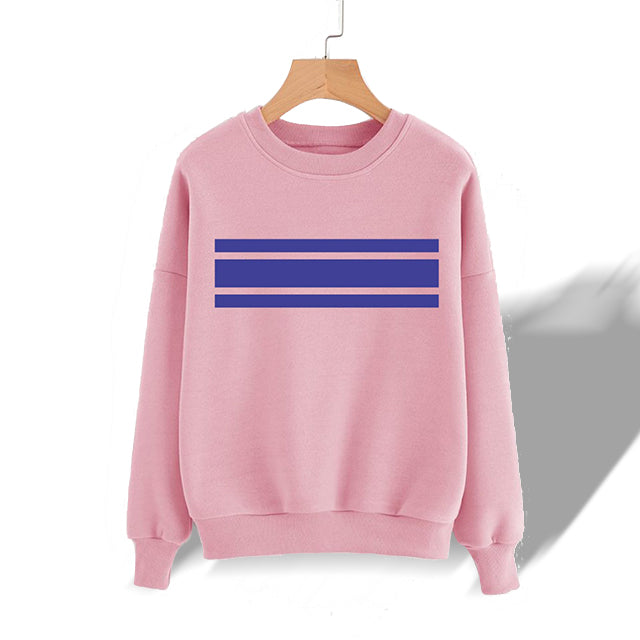 High Quality Crew Round Neck Printed Sweatshirt for Women Pink | 24HOURS.PK
