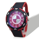 Simple Design Watch For Mens Black and Red | 24HOURS.PK