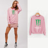 Monster Energy Printed Sweatshirt For Womens Pink | 24HOURS.PK