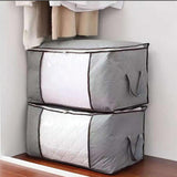 Pack Of 3 Non-Woven Foldable Clothes Quilt Clothes Storage Bag Organizer Box