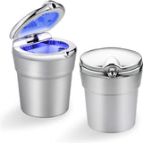 Portable Ashtray For Smokeless Car With Blue LED Light Stand | 24HOURS.PK