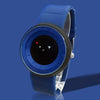 Creative Fashion Disc Environmental Protection Silicone Second Disk Pointer Casual Watch For Both Male And Female Blue | 24HOURS.PK