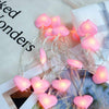 Pink Hearts Fairy Light 20 Hearts in String 3 Meters | 24HOURS.PK