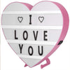 I Love You Letter Light Box DIY LED Box Heart-shaped Luminous Night lamp Random Text | 24HOURS.PK