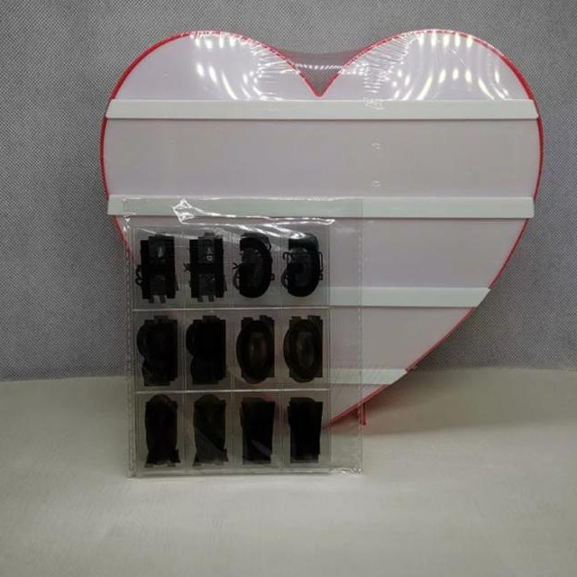 Simple Plain LED Box Heart-shaped Luminous Night lamp Random Red Colour | 24HOURS.PK