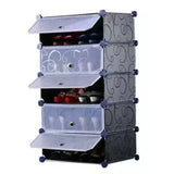 5 Cubes Storage CabinetShoe Rack – Black | 24HOURS.PK