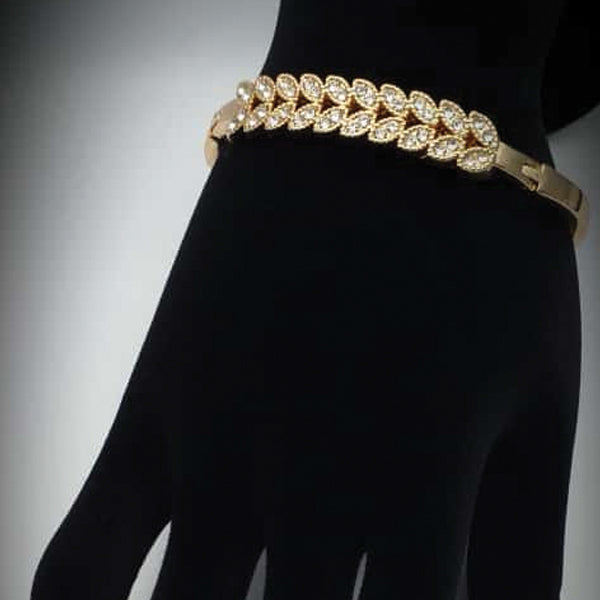 Leaf Design Diamond Bracelet For Her | 24HOURS.PK