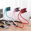 Pack of 2 Random Color Flexible Hanging Neck Lazy Smartphone Holder Stand And  Mini Tripod with Flexible Octopus Legs | 24HOURS.PK