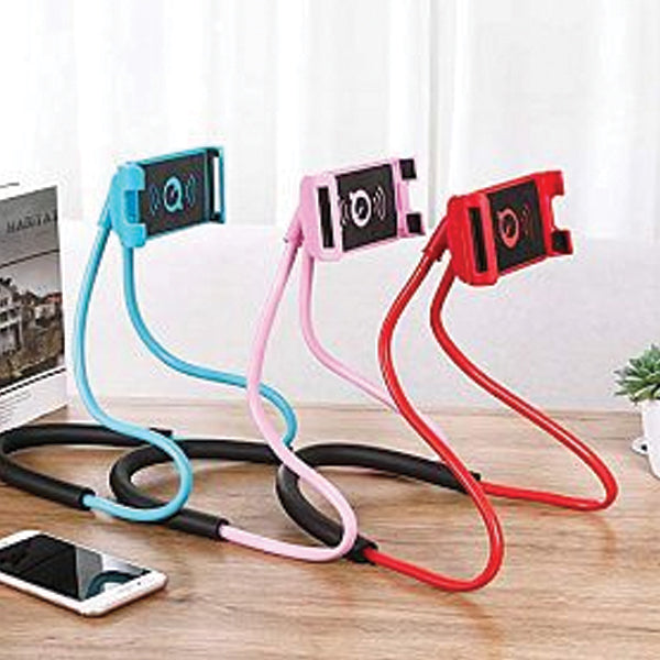 Flexible Hanging Neck Lazy Necklace Bracket Smartphone Holder Stand | 24HOURS.PK