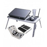 E-Stand Portable Laptop Table With Cooling Fan WhiteBlack PC & Laptop Accessories | 24HOURS.PK