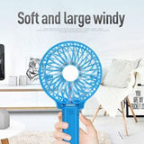 Foldable Hand Fans Battery Operated Rechargeable Handheld Mini Fan, Assorted Color | 24HOURS.PK