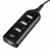 Hi-Speed 1 Meter Cable 4 Port USB Hub For Windows & Mac, Black | 24hours.pk