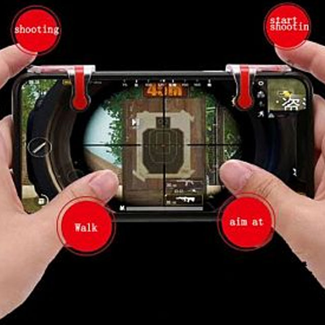2PCS L1R1 Trigger Fire Button Shooter Gamepad Aim Key Controller For PUBG | 24HOURS.PK
