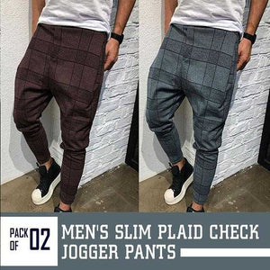 Vintage checkered casual tube pants for men, side striped stripe pants for men | 24hours.pk