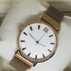 Magnet Chain Watch Roman Style For Womens Golden | 24hours.pk
