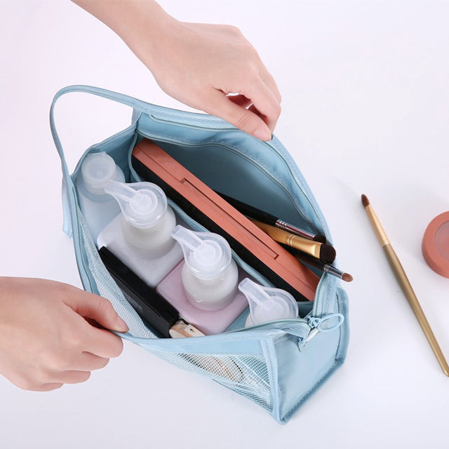 Pack of 2 Pouch Organizer Kosmetik Makeup Perlengkapan Mandi Motif Print | 24hours.pk