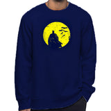 Bat Men Type Sweat Shirt Blue and Yellow For Mens | 24HOURS.PK