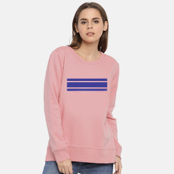 High Quality Crew Round Neck Printed Sweatshirt for Women Pink | 24HOURS.PK