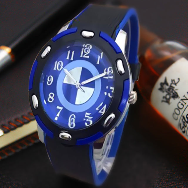 Simple Design Watch For Mens Black and Blue | 24HOURS.PK