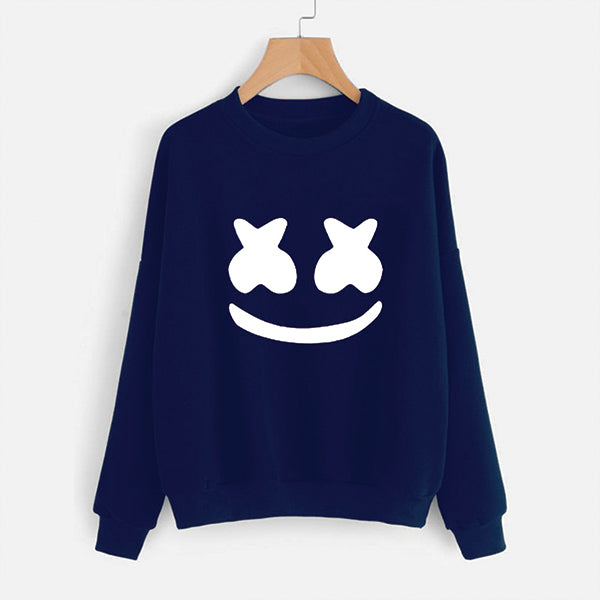 Marshmallow Printed Sweatshirt for Unisex -Blue | 24HOURS.PK