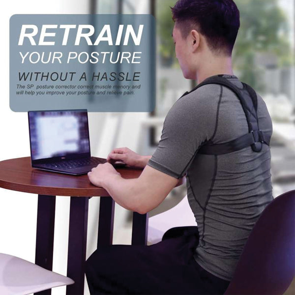 Energizing Posture Support Brace Adjustable Straight Strap For Men And Women | 24HOURS.PK