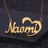 In My Heart Custom Made Heart Design Personalized Name Gold Color | 24HOURS.PK