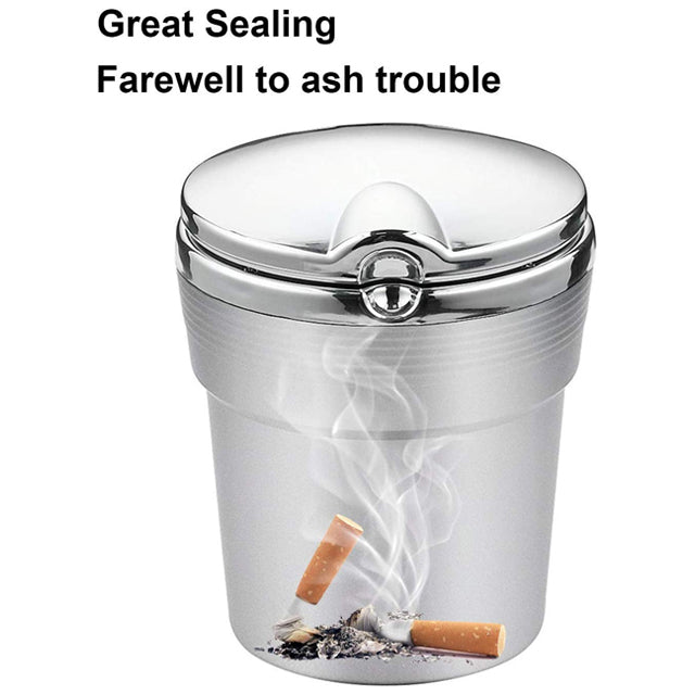 Portable Ashtray For Smokeless Car With Blue LED Light Stand | 24HOURS.PK