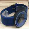 Creative Fashion Disc Environmental Protection Silicone Second Disk Pointer Casual Watch For Both Male And Female Blue | 24HOURS.PK