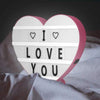 I Love You Letter Light Box DIY LED Box Heart-shaped Luminous Night lamp Random Text | 24HOURS.PK