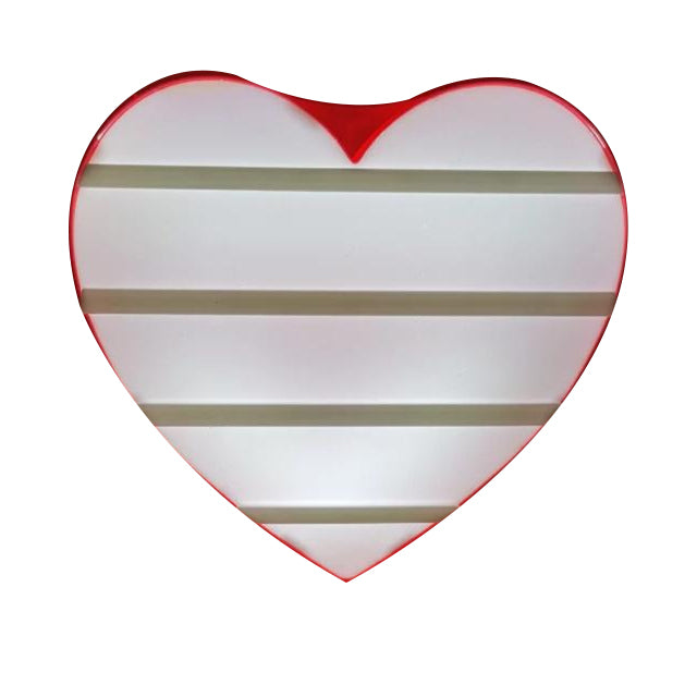 Simple Plain LED Box Heart-shaped Luminous Night lamp Random Red Colour | 24HOURS.PK