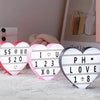 Random Colors with Letter and Numeric Light Box DIY LED Box Heart-shaped Luminous Night lamp | 24HOURS.PK
