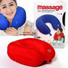 U Shaped Vibrating Massage Pillow Super Comfortable Neck Support Cushion | 24HOURS.PK