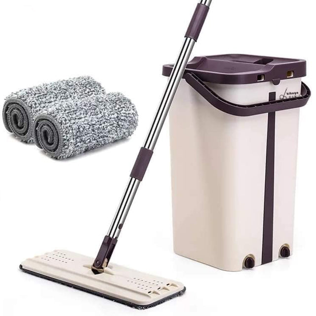 Self-Wash and Squeeze 2 in 1 Dry Flat Mop | 24HOURS.PK