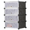 4 Cubes Storage CabinetShoe Rack Black | 24HOURS.PK