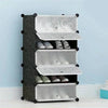 5 Cubes Storage CabinetShoe Rack – Black | 24HOURS.PK