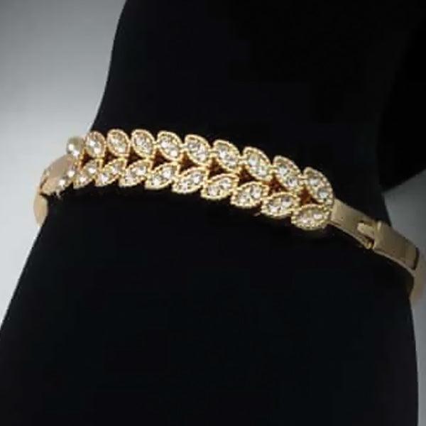 Leaf Design Diamond Bracelet For Her | 24HOURS.PK