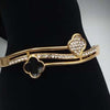 Black Stone & White Diamond Bracelet For Her | 24HOURS.PK