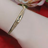 Radius Shaped Diamond Golden Bracelet For Her | 24HOURS.PK
