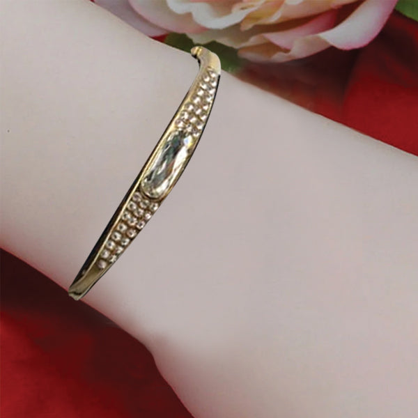 Radius Shaped Diamond Golden Bracelet For Her | 24HOURS.PK